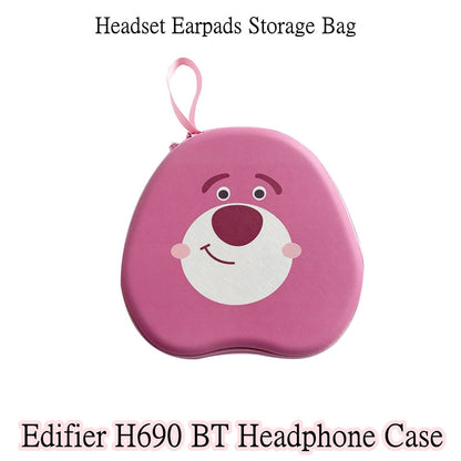 For Edifier H690 BT Headphone Case Cartoon Creative Patterns Headset Earpads Storage Bag Casing Box