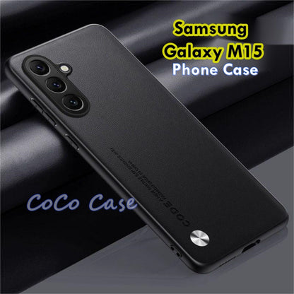 For Samsung Galaxy M15 Cover Silicone Professional Full Case Classic Simple Solid Color Phone Case Cover sweatproof