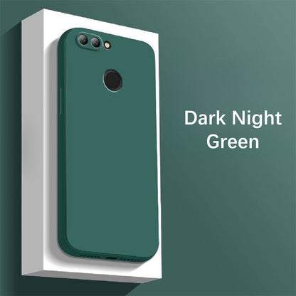 For Huawei Enjoy 8 Plus Cover Drop and wear resistant Silicone Full Case Classic Simple Solid Color Phone Case Cover