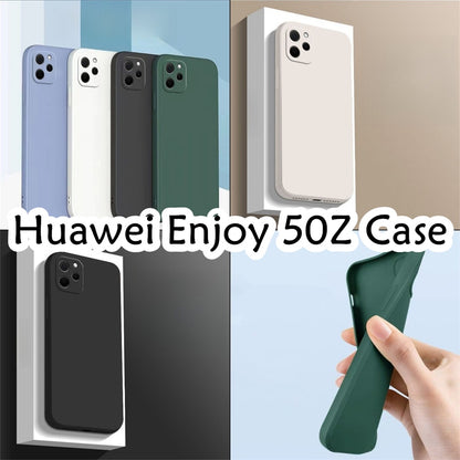 For Huawei Enjoy 50Z Cover Drop and wear resistant Silicone Full Case Classic Simple Solid Color Phone Case Cover