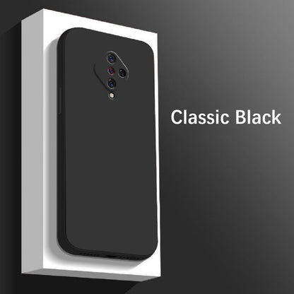 For VIVO Y9S Cover Drop and wear resistant Silicone Full Case Classic Simple Solid Color Phone Case Cover