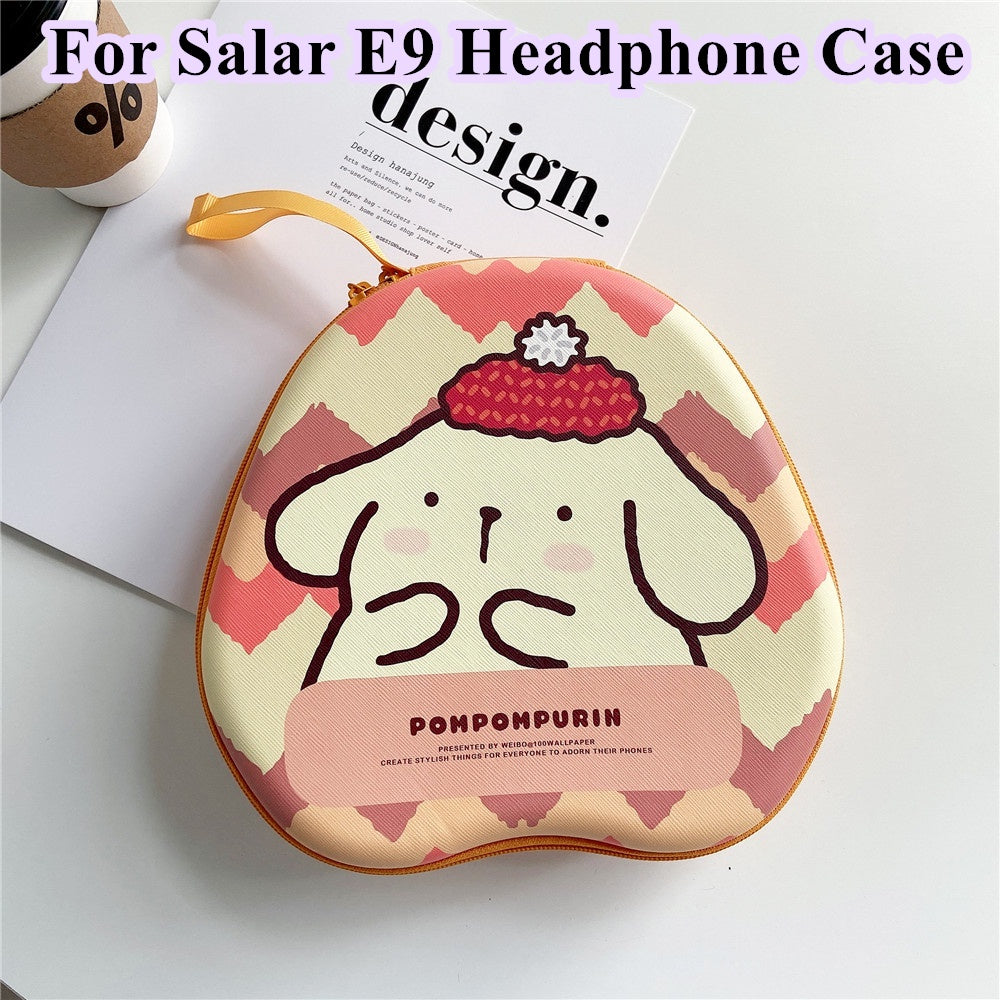 For Salar E9 Headphone Case Cartoon Creative Patterns Headset Earpads Storage Bag Casing Box