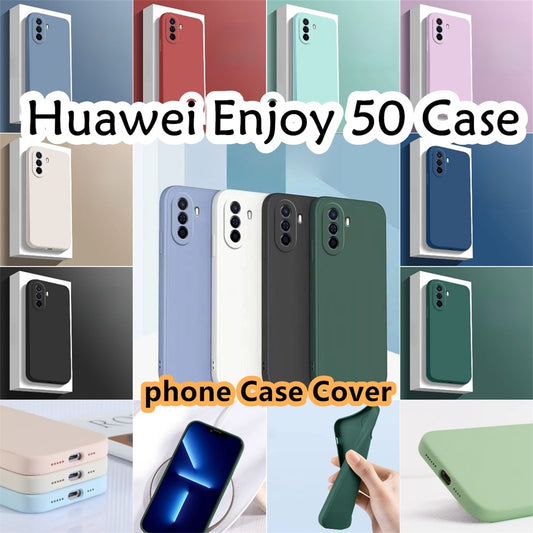 For Huawei Enjoy 505 Cover Drop and wear resistant Silicone Full Case Classic Simple Solid Color Phone Case Cover