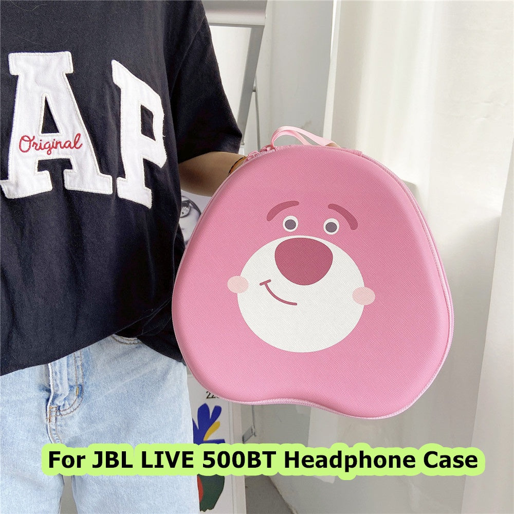 For JBL LIVE 500BT Headphone Case Cartoon Creative Patterns Headset Earpads Storage Bag Casing Box