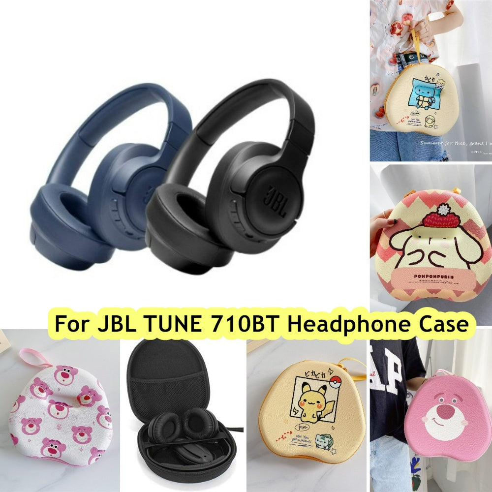 For JBL TUNE 710BT Headphone Case Cartoon Creative Patterns Headset Earpads Storage Bag Casing Box