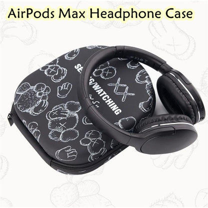 For AirPods Max Headphone Case Cartoon Creative Patterns Headset Earpads Storage Bag Casing Box