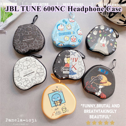 For JBL TUNE 600NC Headphone Case Cartoon Creative Patterns Headset Earpads Storage Bag Casing Box