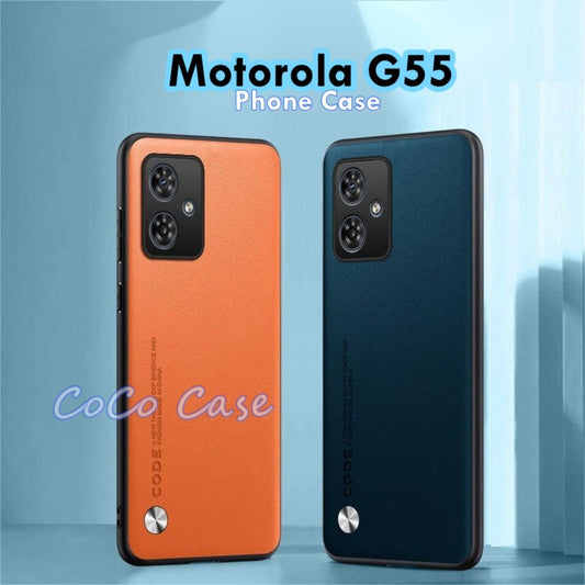 For Motorola G55 Cover Silicone Professional Full Case Classic Simple Solid Color Phone Case Cover sweatproof