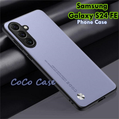 For Samsung Galaxy S24 FE Cover Silicone Professional Full Case Classic Simple Solid Color Phone Case Cover sweatproof