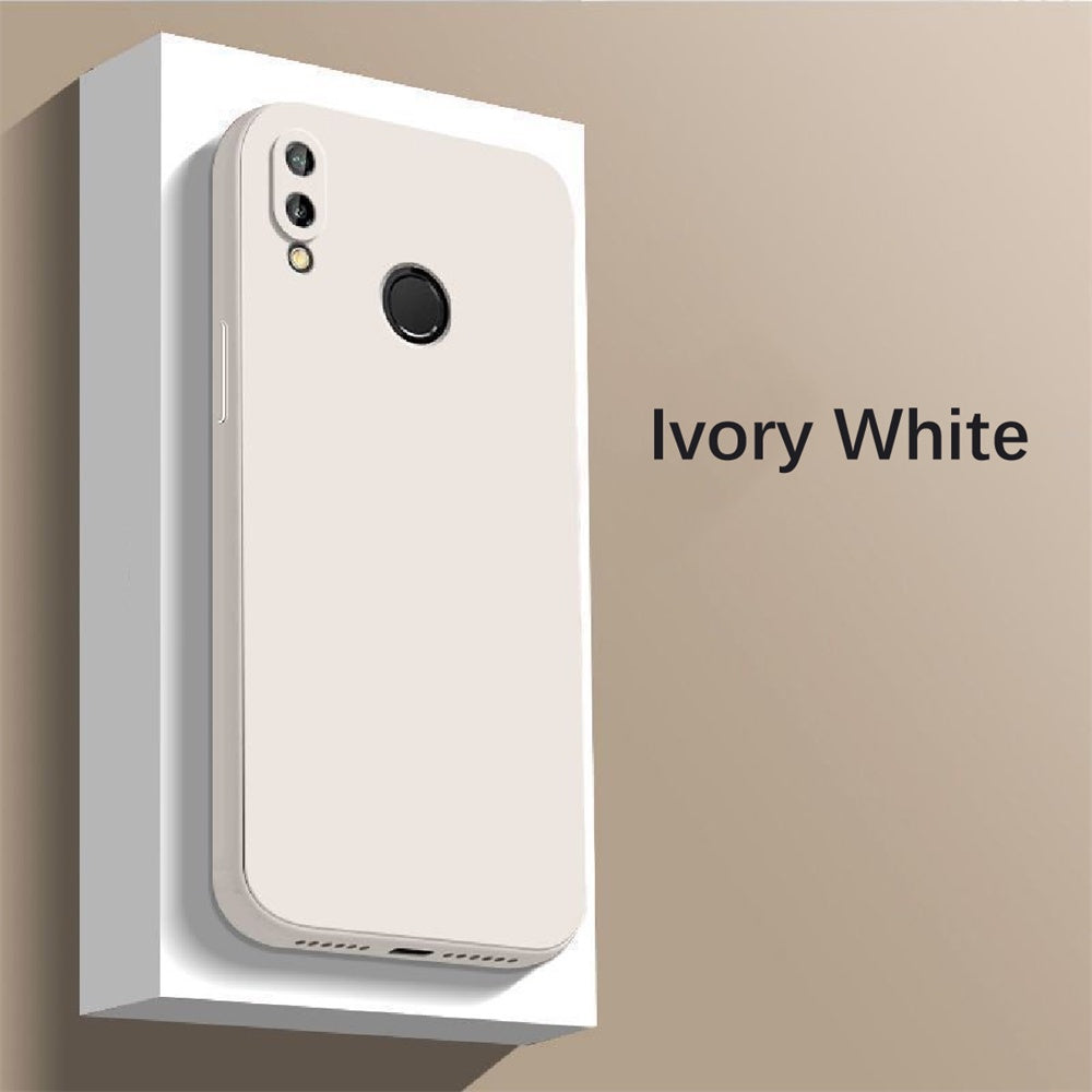 For Honor 8X Cover Drop and wear resistant Silicone Full Case Classic Simple Solid Color Phone Case Cover