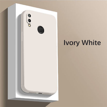 For Honor 8X Cover Drop and wear resistant Silicone Full Case Classic Simple Solid Color Phone Case Cover
