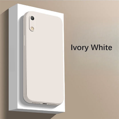 For Huawei Y6S Cover Drop and wear resistant Silicone Full Case Classic Simple Solid Color Phone Case Cover