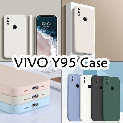 For VIVO Y95 Cover Drop and wear resistant Silicone Full Case Classic Simple Solid Color Phone Case Cover