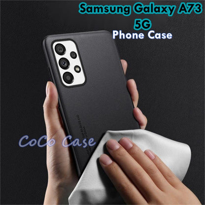 For Samsung Galaxy A73 5G Cover Silicone Professional Full Case Classic Simple Solid Color Phone Case Cover sweatproof