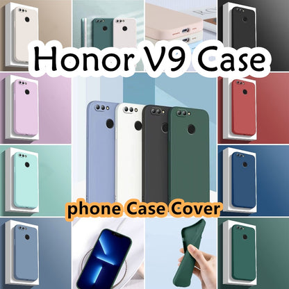 For Honor V9 Cover Drop and wear resistant Silicone Full Case Classic Simple Solid Color Phone Case Cover