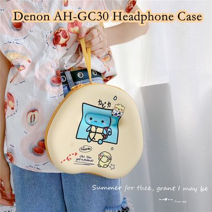 For Denon AH-GC30 Headphone Case Cartoon Creative Patterns Headset Earpads Storage Bag Casing Box