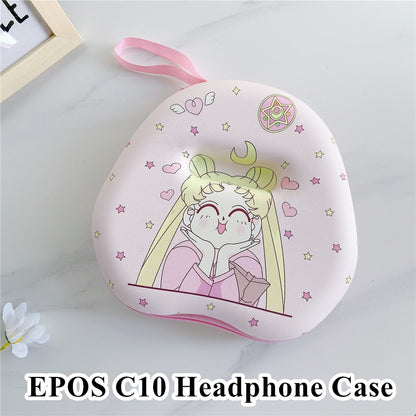 For EPOS C10 Headphone Case Cartoon Creative Patterns Headset Earpads Storage Bag Casing Box