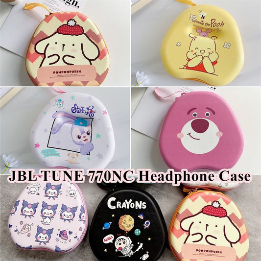 For JBL TUNE 770NC Headphone Case Cartoon Creative Patterns Headset Earpads Storage Bag Casing Box
