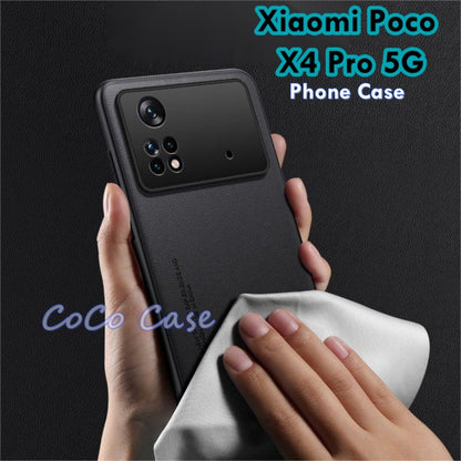 For Xiaomi Poco X4 Pro 5G Cover Silicone Professional Full Case Classic Simple Solid Color Phone Case Cover sweatproof