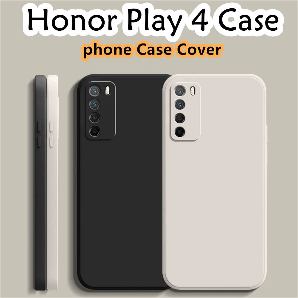 For Honor Play 4 Cover Drop and wear resistant Silicone Full Case Classic Simple Solid Color Phone Case Cover