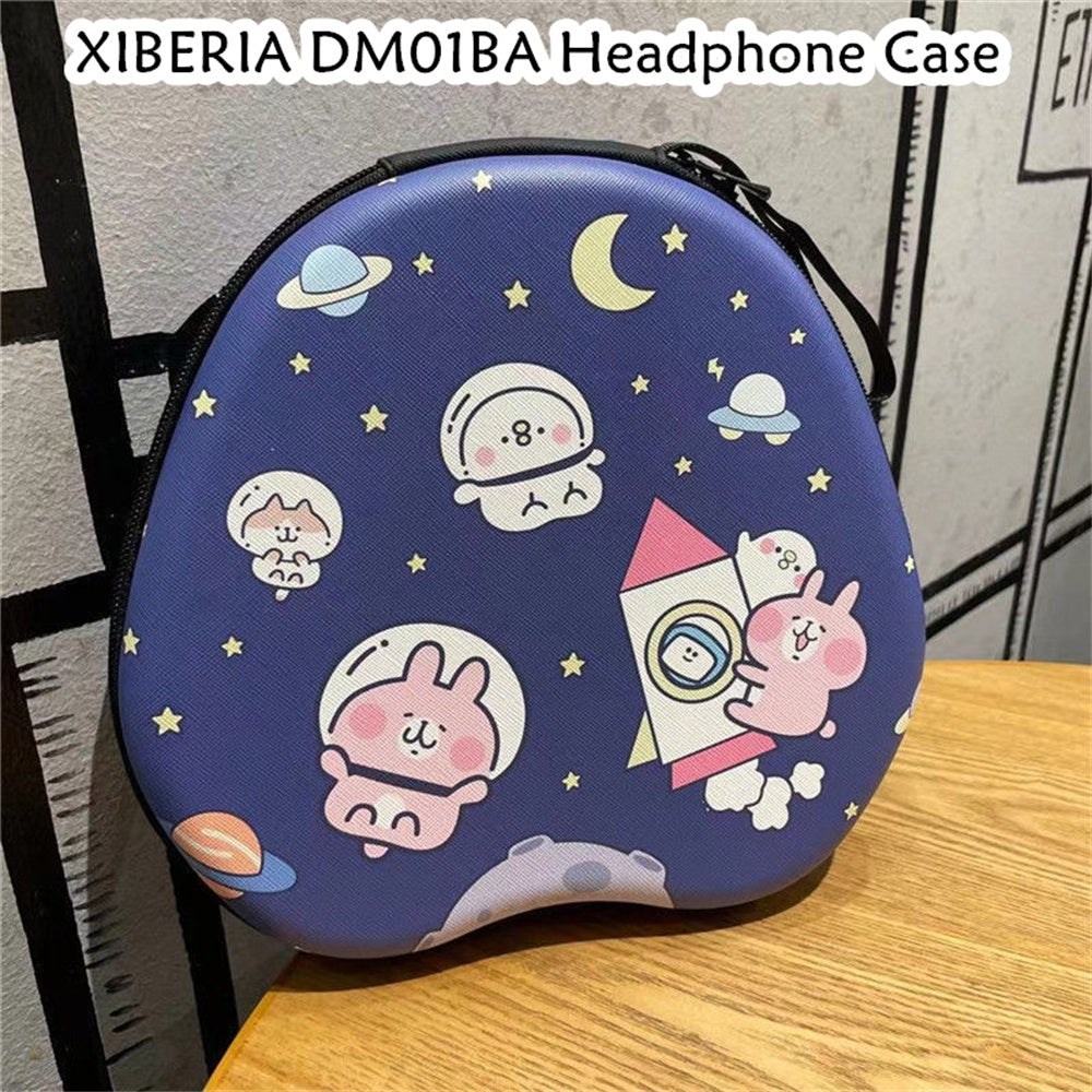 For XIBERIA DM01BA Headphone Case Cartoon Creative Patterns Headset Earpads Storage Bag Casing Box