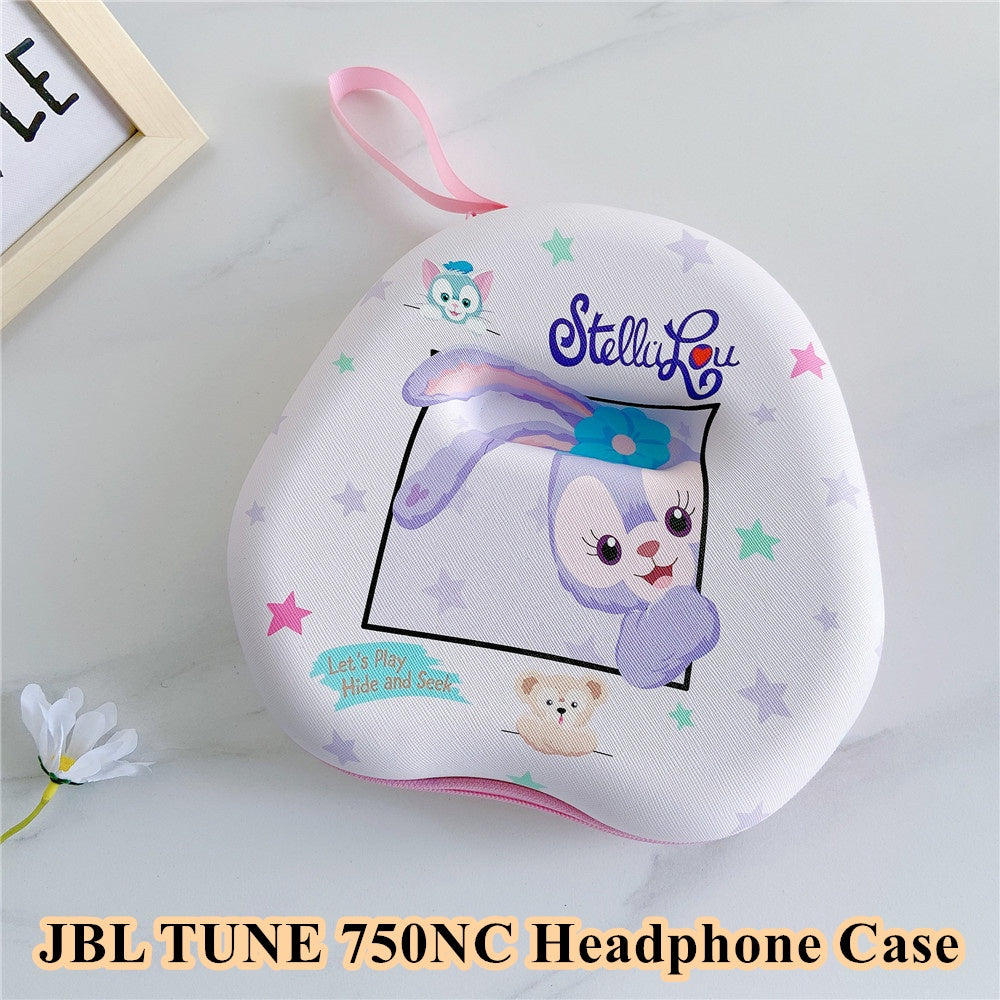 For JBL TUNE 750NC Headphone Case Cartoon Creative Patterns Headset Earpads Storage Bag Casing Box