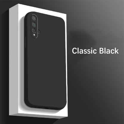 For Honor 20 Cover Drop and wear resistant Silicone Full Case Classic Simple Solid Color Phone Case Cover
