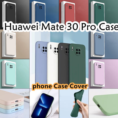 For Huawei Mate 30 Pro Cover Drop and wear resistant Silicone Full Case Classic Simple Solid Color Phone Case Cover