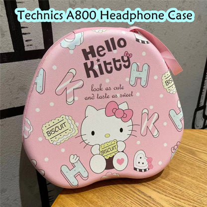 For Technics A800 Headphone Case Cartoon Creative Patterns Headset Earpads Storage Bag Casing Box