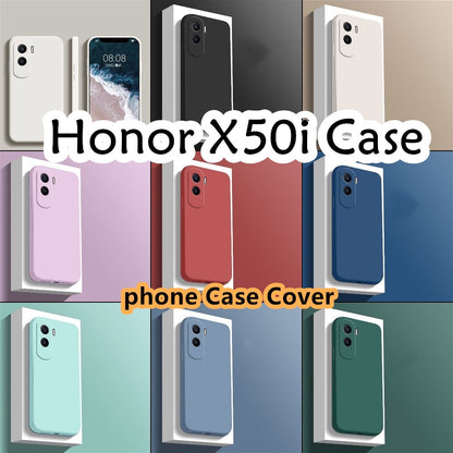For Honor X50i Cover Drop and wear resistant Silicone Full Case Classic Simple Solid Color Phone Case Cover