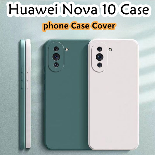 For Huawei Nova 10 Cover Drop and wear resistant Silicone Full Case Classic Simple Solid Color Phone Case Cover