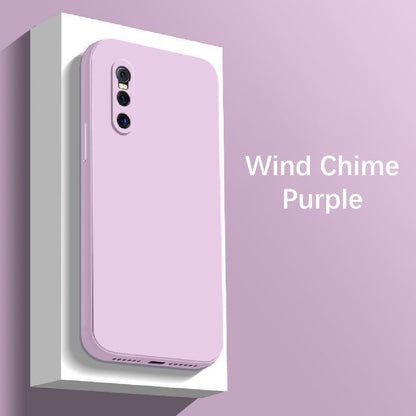 For VIVO X27 Cover Drop and wear resistant Silicone Full Case Classic Simple Solid Color Phone Case Cover