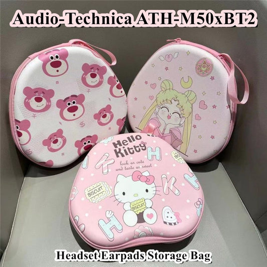For Audio-Technica ATH-M50xBT2 Headphone Case Cartoon Creative Patterns Headset Earpads Storage Bag Casing Box