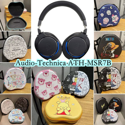 For Audio-technica ATH-MSR7B Headphone Case Cartoon Creative Patterns Headset Earpads Storage Bag Casing Box