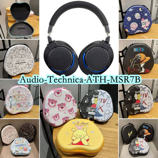 For Audio-technica ATH-MSR7B Headphone Case Cartoon Creative Patterns Headset Earpads Storage Bag Casing Box