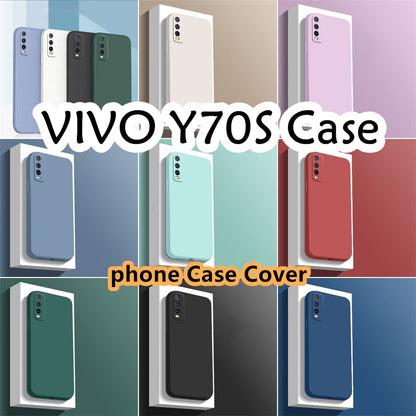 For VIVO Y70S Cover Drop and wear resistant Silicone Full Case Classic Simple Solid Color Phone Case Cover
