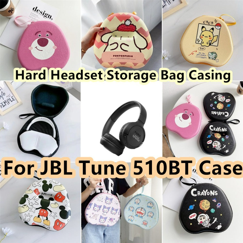 For JBL TUNE 510BT Headphone Case Cartoon Creative Patterns Headset Earpads Storage Bag Casing Box