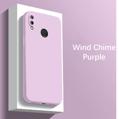 For Honor 8X Cover Drop and wear resistant Silicone Full Case Classic Simple Solid Color Phone Case Cover