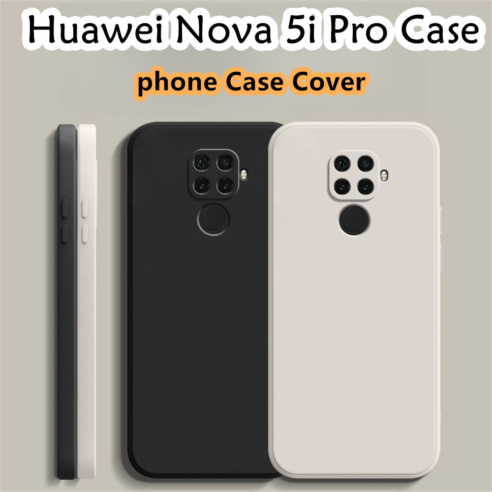 For Huawei Nova 5i Pro Cover Drop and wear resistant Silicone Full Case Classic Simple Solid Color Phone Case Cover