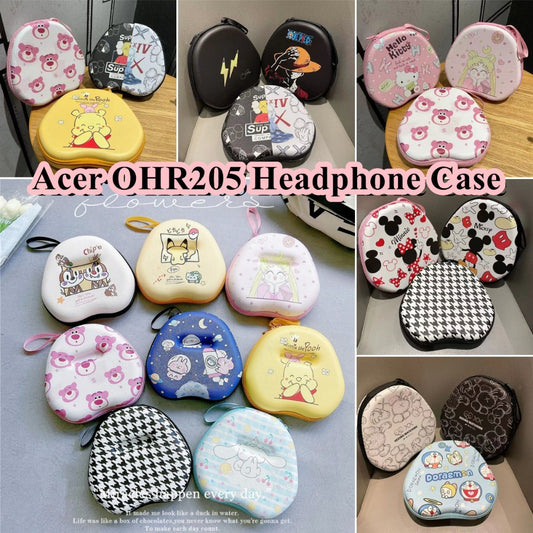 For Acer OHR205 Headphone Case Cartoon Creative Patterns Headset Earpads Storage Bag Casing Box