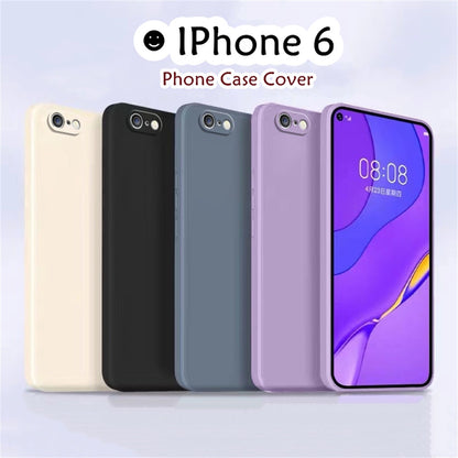 For IPhone 6 Cover Drop and wear resistant Silicone Full Case Classic Simple Solid Color Phone Case Cover