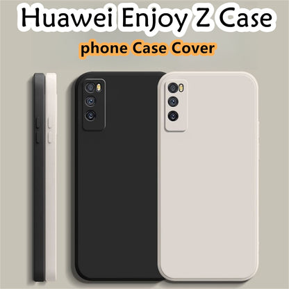 For Huawei Enjoy Z Cover Drop and wear resistant Silicone Full Case Classic Simple Solid Color Phone Case Cover