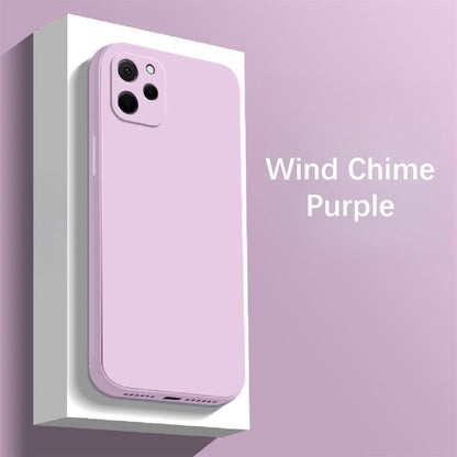For Huawei Enjoy 50Z Cover Drop and wear resistant Silicone Full Case Classic Simple Solid Color Phone Case Cover