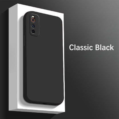 For IQOO Z1 Cover Drop and wear resistant Silicone Full Case Classic Simple Solid Color Phone Case Cover