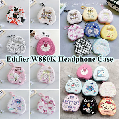 For Edifier W880K Headphone Case Cartoon Creative Patterns Headset Earpads Storage Bag Casing Box