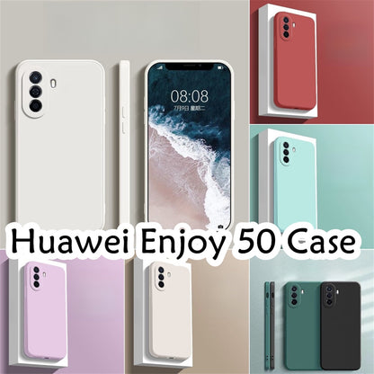 For Huawei Enjoy 505 Cover Drop and wear resistant Silicone Full Case Classic Simple Solid Color Phone Case Cover