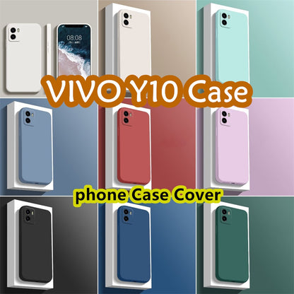 For VIVO Y10 Cover Drop and wear resistant Silicone Full Case Classic Simple Solid Color Phone Case Cover