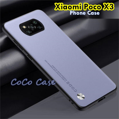 For Xiaomi Poco X3 Cover Silicone Professional Full Case Classic Simple Solid Color Phone Case Cover sweatproof