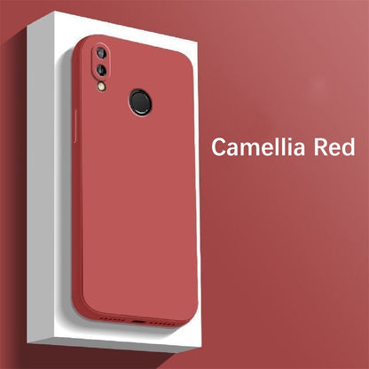 For Honor 8X Cover Drop and wear resistant Silicone Full Case Classic Simple Solid Color Phone Case Cover