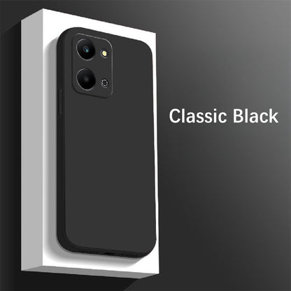 For Honor Play 7T Cover Drop and wear resistant Silicone Full Case Classic Simple Solid Color Phone Case Cover